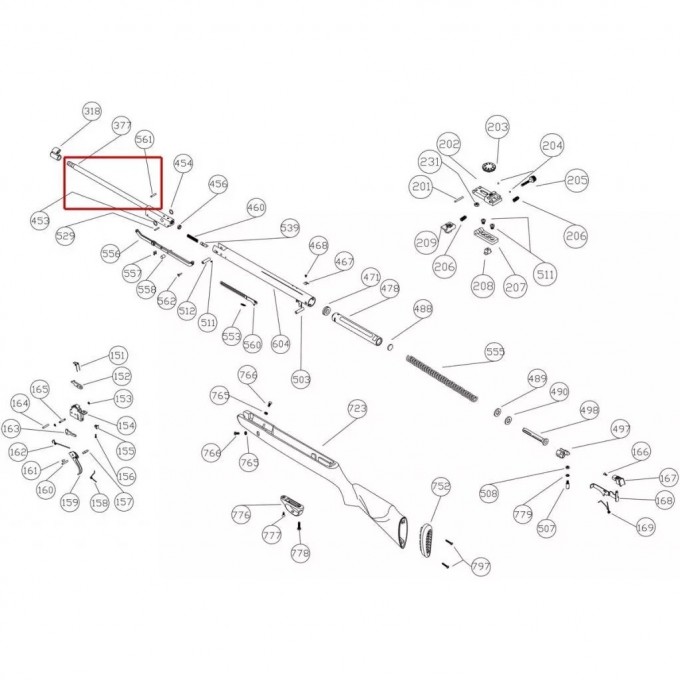 Ствол в сборе HATSAN STRIKER JUNIOR 00063784